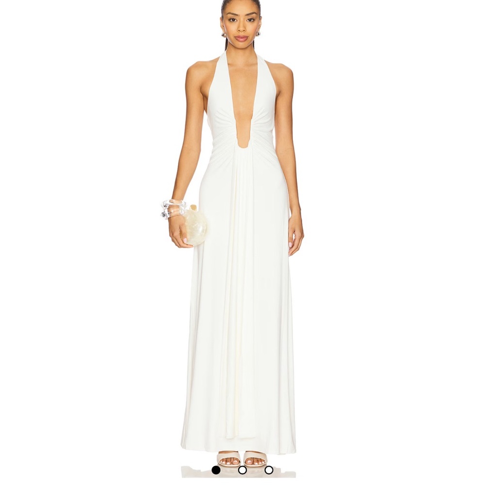 MISHA Jennifer Maxi Dress Ivory